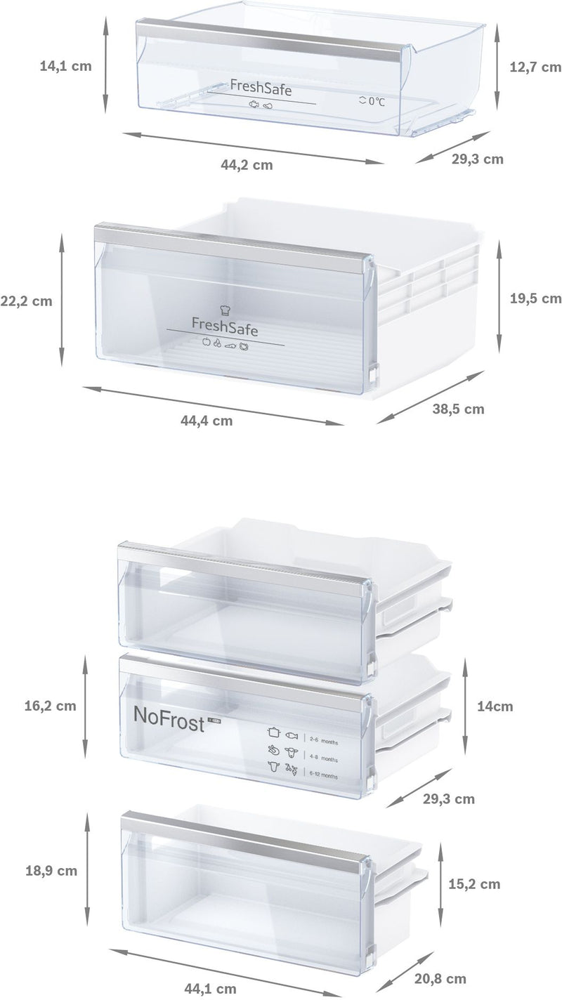 Neff Built in Bottom Freezers - NoFrost N 50 KI7862FE0G
