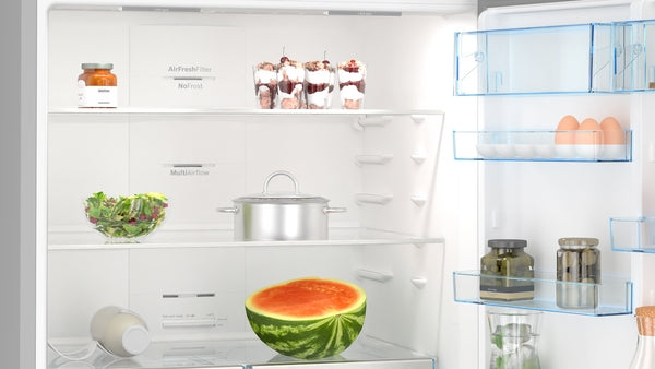Bosch KGN86VIEAG Series 4, Free-standing fridge-freezer with freezer at bottom, 186 x 86 cm, Stainless steel-3
