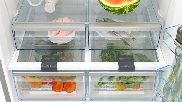 Bosch KGN86VIEAG Series 4, Free-standing fridge-freezer with freezer at bottom, 186 x 86 cm, Stainless steel-4