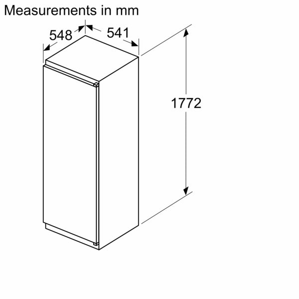 N 30, Built-in fridge, 177.2 x 54.1 cm, sliding hinge-13