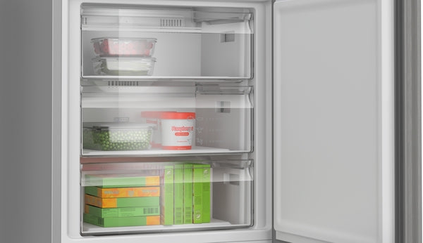 Bosch KGN492LDFG Series 4, Free-standing fridge-freezer with freezer at bottom, 203 x 70 cm, Stainless steel look-2