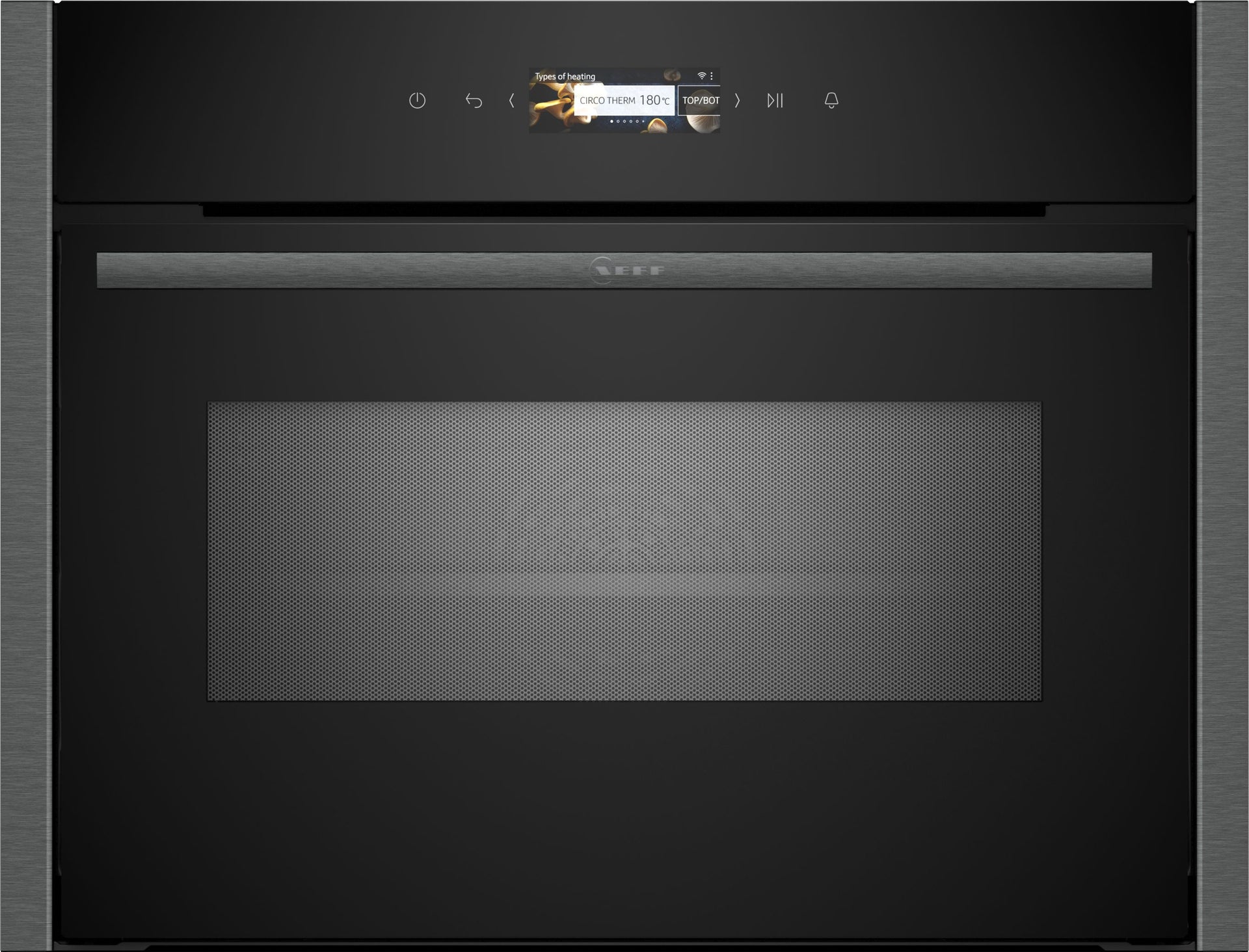Neff N 70 C24MR21G0B Built-in compact oven with microwave function, 60 x 45 cm, Graphite-Grey product photo (21107329_C24MR21G0B_STP_def.jpg)