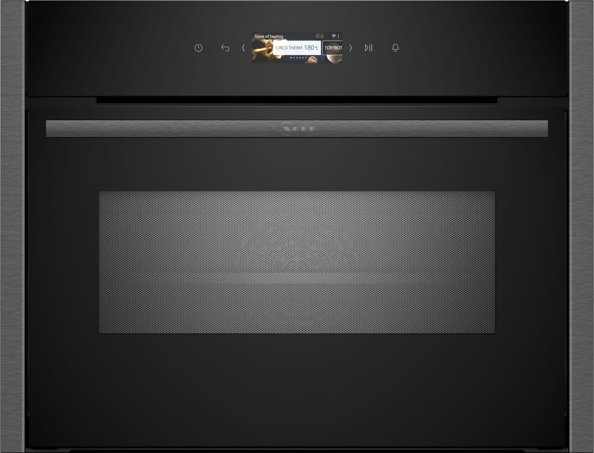 Neff N 70 C24MR21G0B Built-in compact oven with microwave function, 60 x 45 cm, Graphite-Grey product photo (21107329_C24MR21G0B_STP_def.jpg)