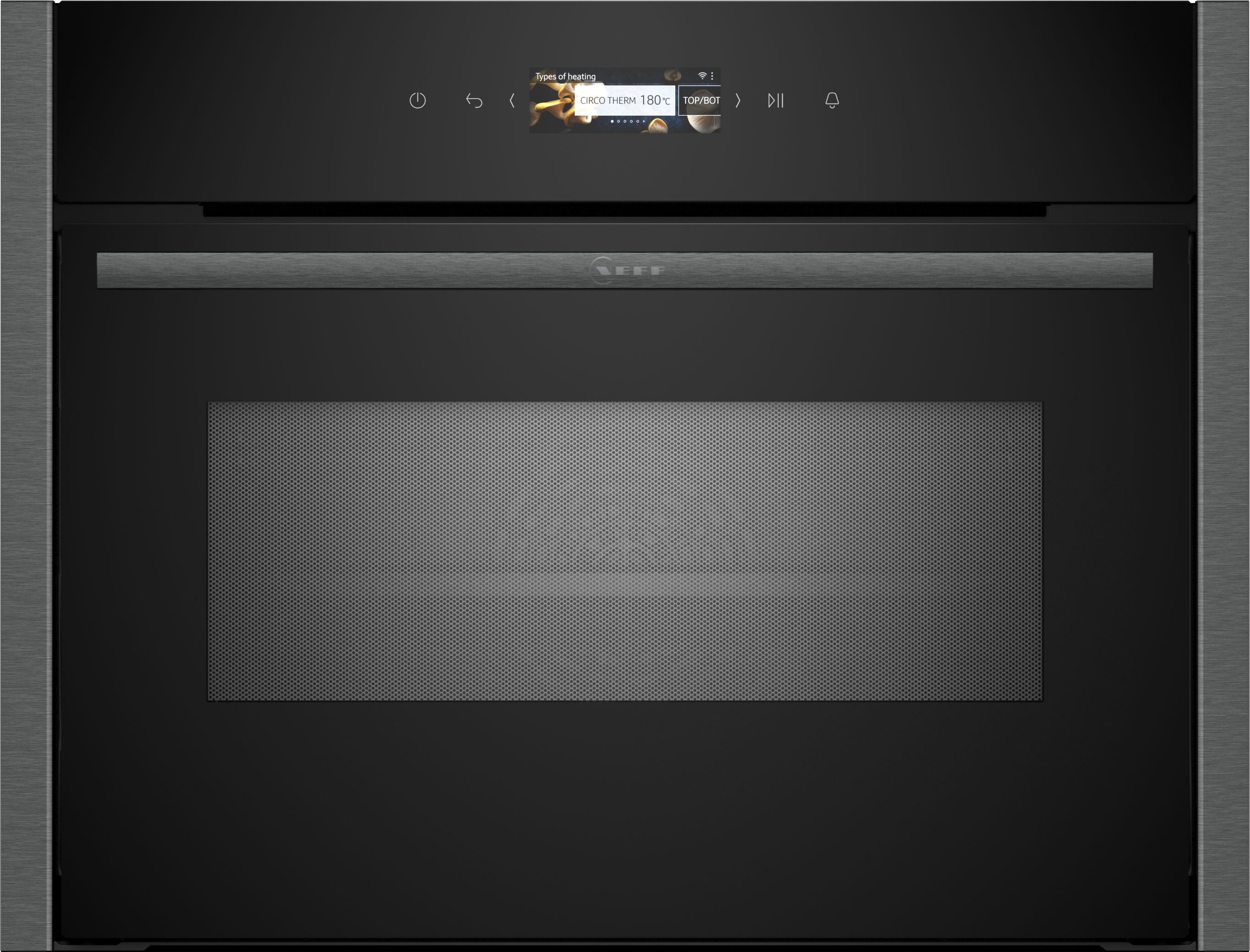 Neff N 70 C24MR21G0B Built-in compact oven with microwave function, 60 x 45 cm, Graphite-Grey product photo (21107329_C24MR21G0B_STP_def.jpg)