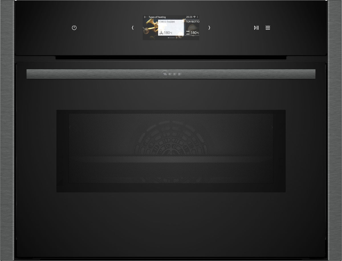 N 90, Built-in compact oven with microwave function, 60 x 45 cm, Graphite-Grey product photo (21107331_C24MS31G0B_STP_def.jpg)