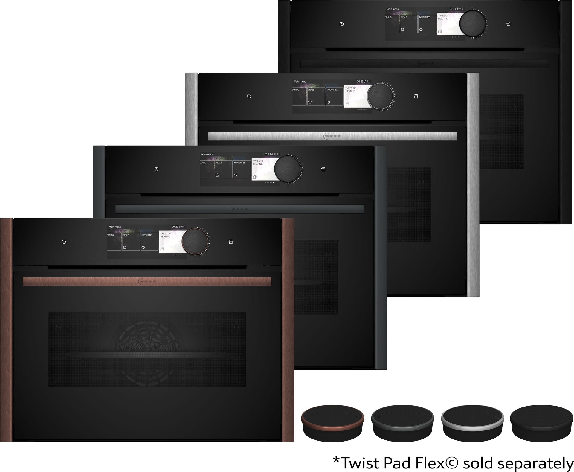 N 90, Built-in compact oven with steam function, 60 x 45 cm, Flex Design product photo (21107337_C29FY5CY0_STP_def.jpg)