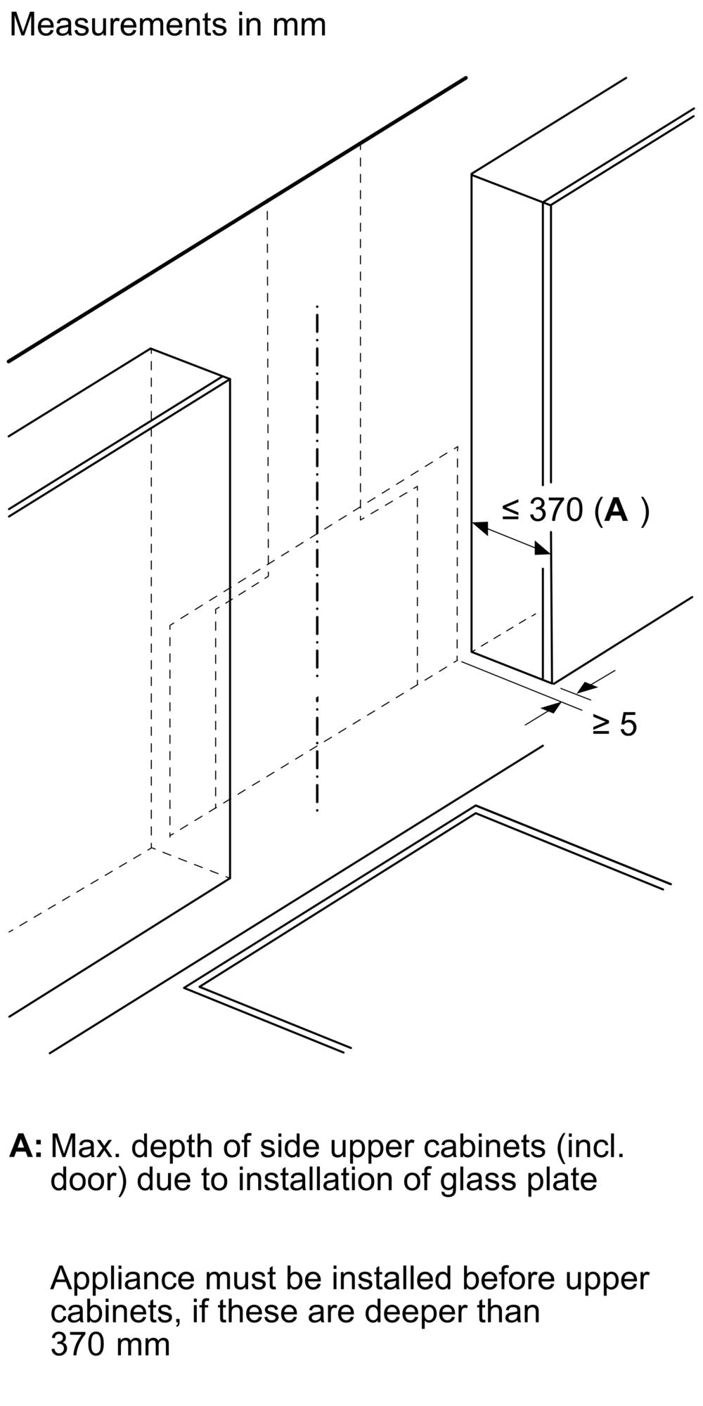 Bosch Angled Glass Chimney Hoods Series 8 DWK91LT60B