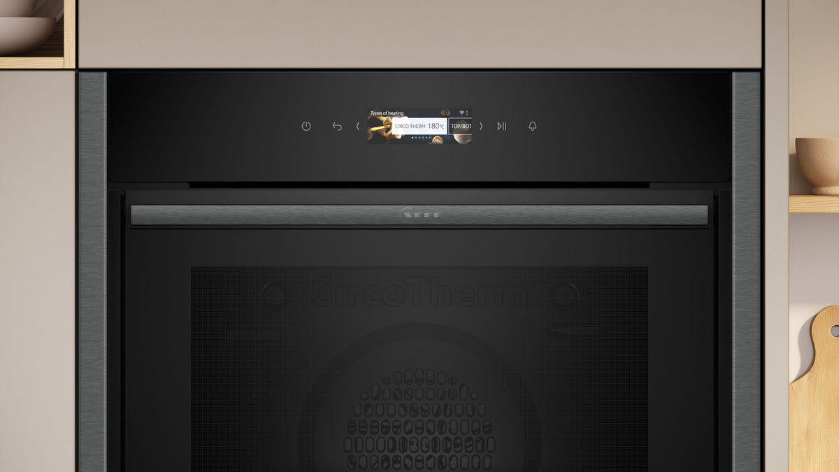 Neff B54CR71G0B N 70, Built-in oven, 60 x 60 cm, Graphite-Grey product photo (21304143_B54CR31G0B_PGA1_def.jpg)