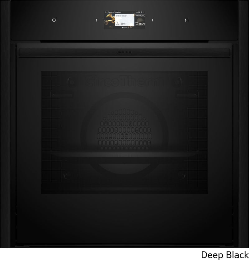 Neff Slide & Hide Single Pyrolytic Ovens with Flex Design- trim, handle and Twist Pad Flex control dial accessories required (four colour options, sold separately) N 90 B69CS7MY0B