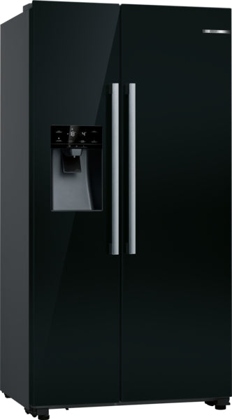 Series 6, American side by side, 178.7 x 90.8 cm, Black, Total No Frost