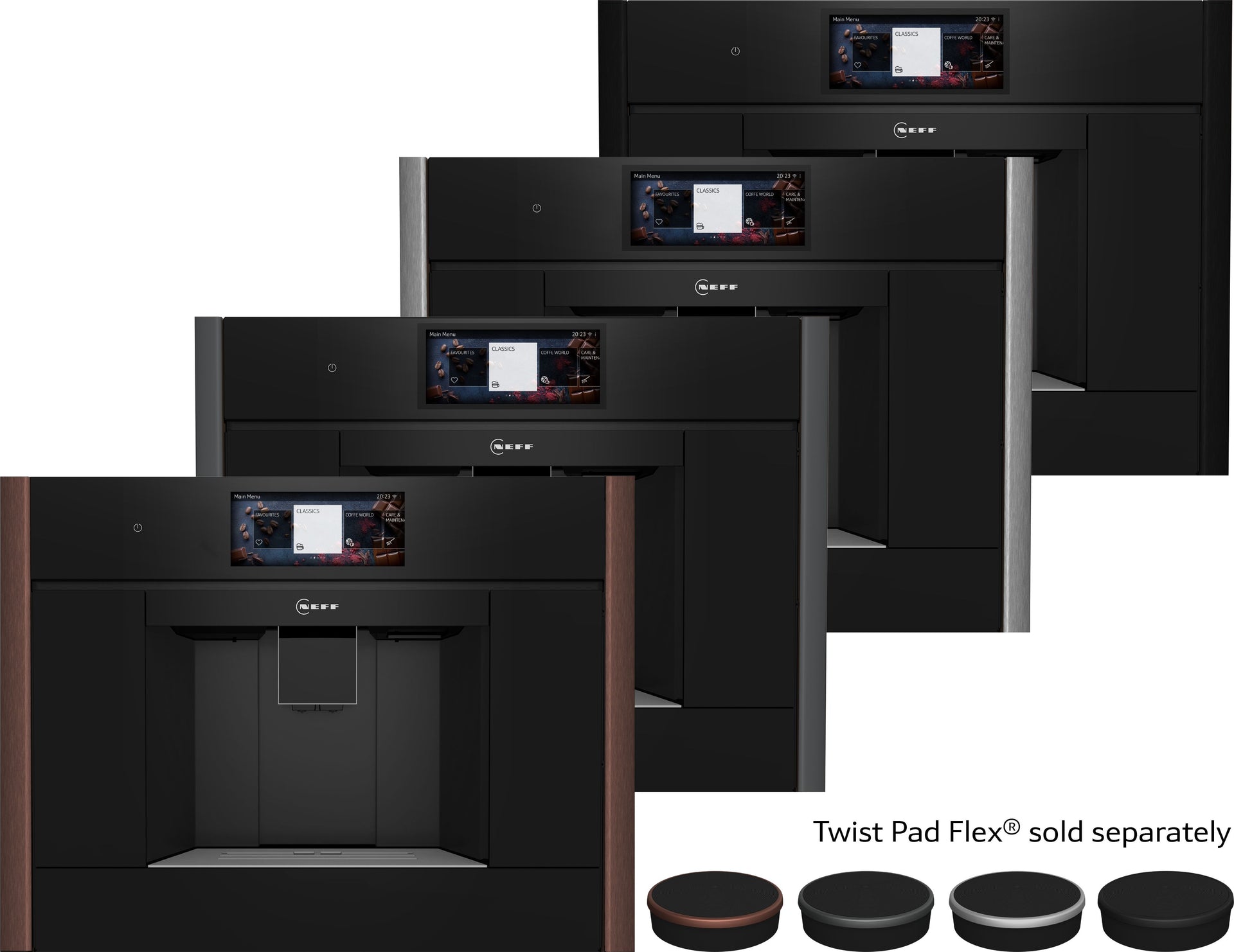 Neff Compact 45cm Coffee Machine Flex Design CL9TX11X0 product photo (21795583_CL9TX11Y0_STP_def.jpg)