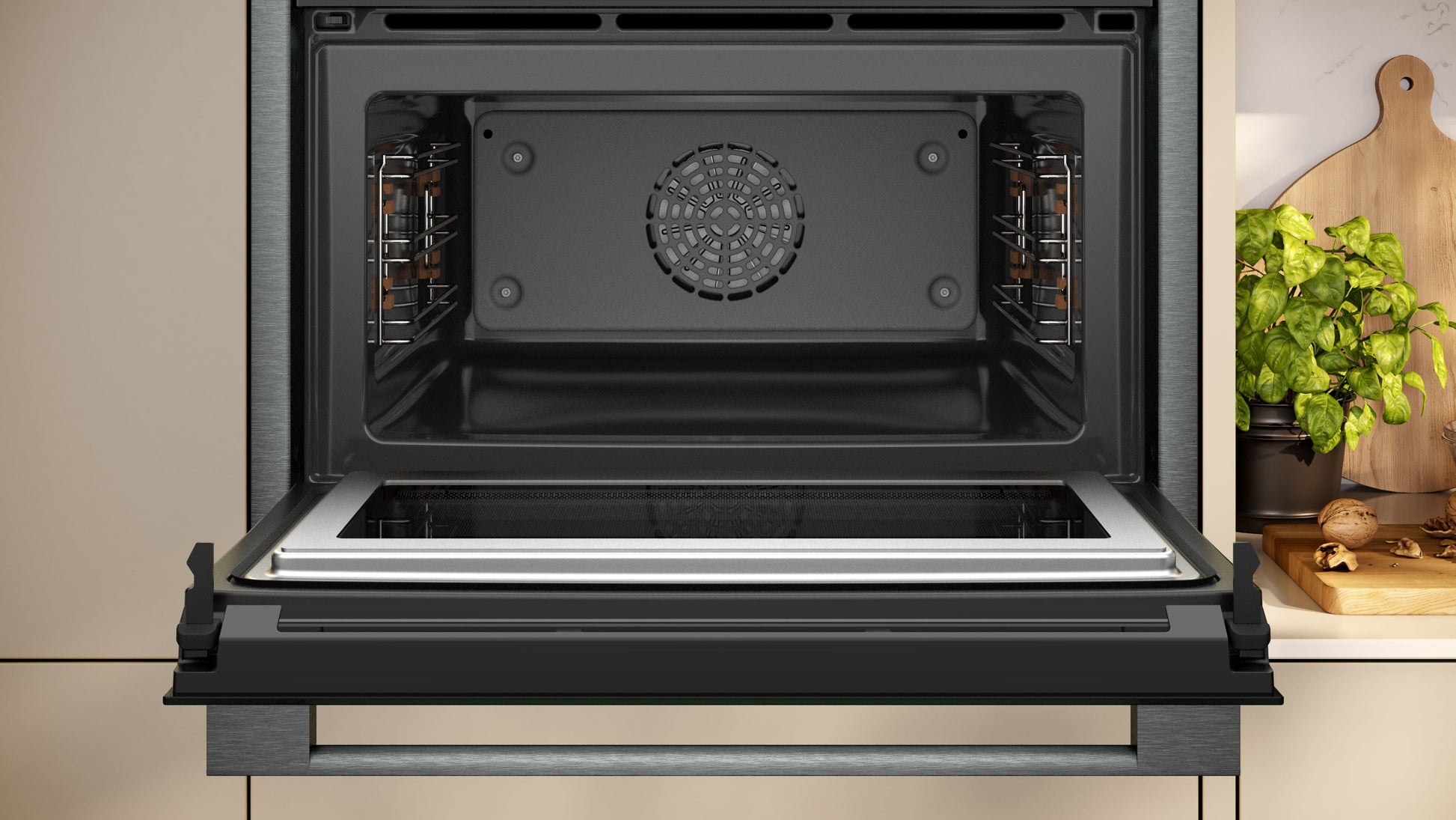 N 90, Built-in compact oven with microwave function, 60 x 45 cm, Graphite-Grey product photo (21833328_C24MS31G0B_PGA2_def.jpg)