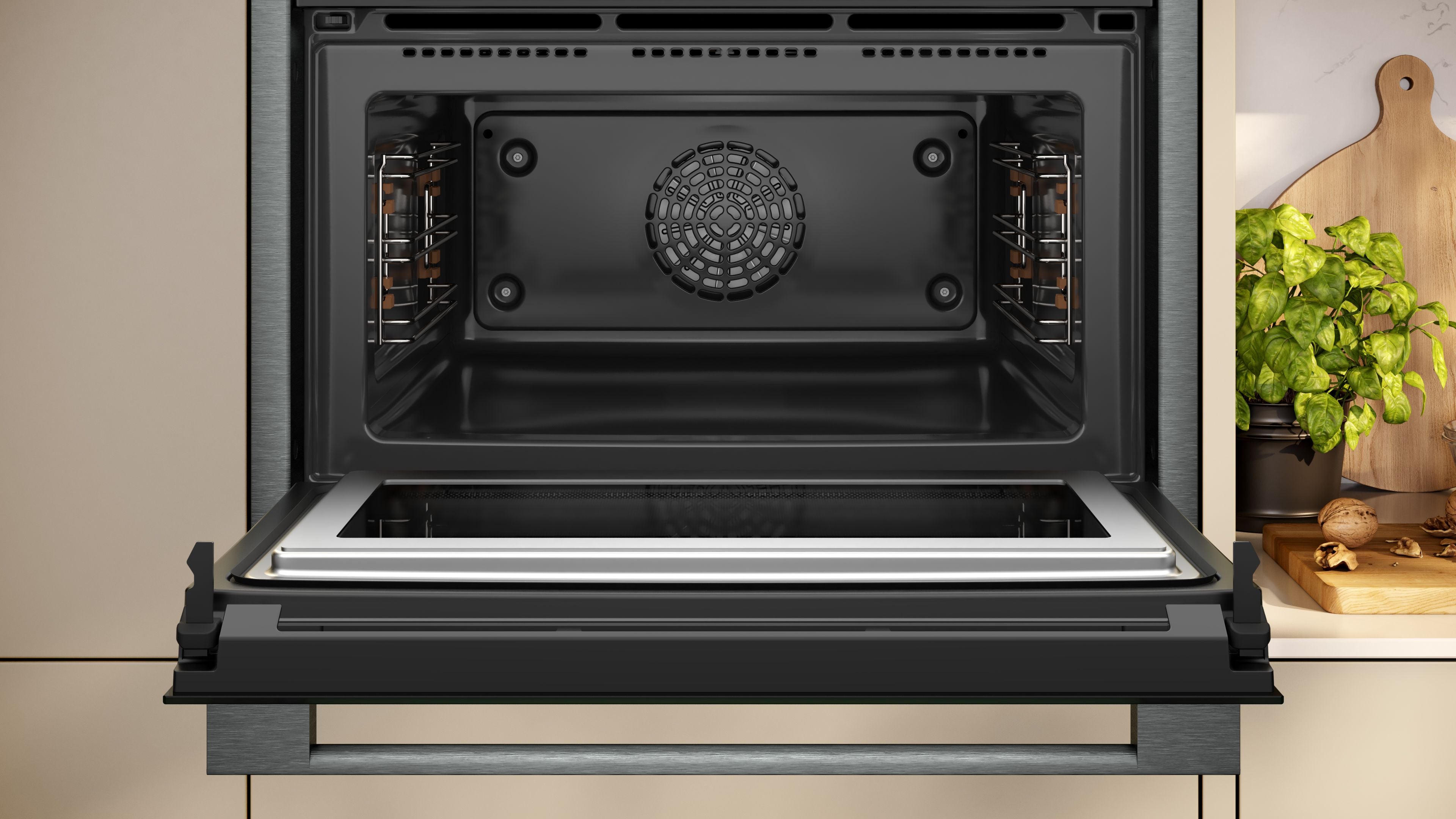 N 90, Built-in compact oven with microwave function, 60 x 45 cm, Graphite-Grey product photo (21833362_C24MS71G0B_PGA2_def.jpg)