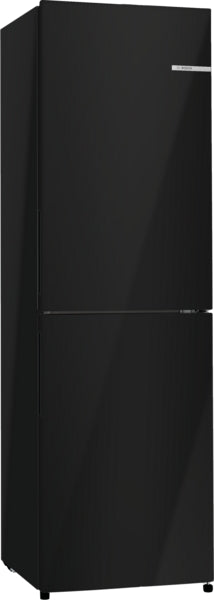 Bosch KGN27NBEAG Series 2, Free-standing fridge-freezer with freezer at bottom, 182.4 x 55 cm, Black-1
