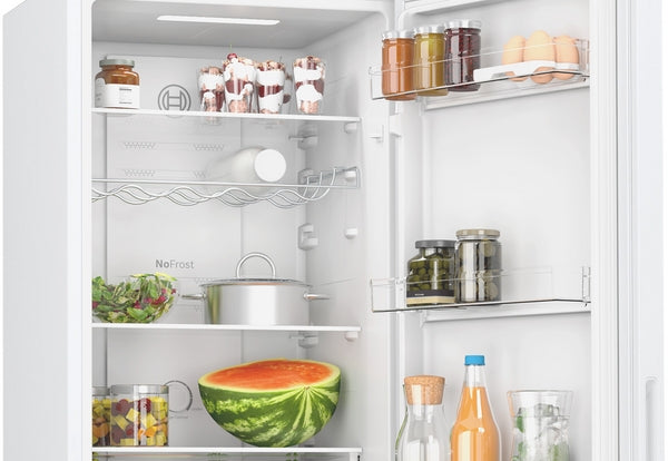 Bosch KGN27NWEAG Series 2, Free-standing fridge-freezer with freezer at bottom, 182.4 x 55 cm, White-3