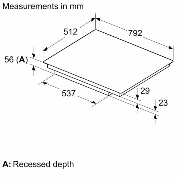 N 70, Induction hob, 80 cm, flush mount-11