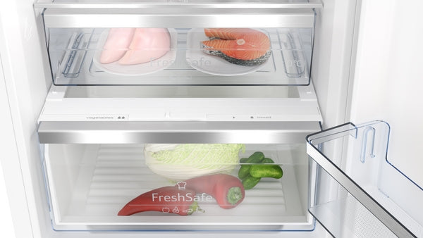 Neff KI7863DD0G N 70, Built-in fridge-freezer with freezer at bottom, 177.2 x 55.8 cm, soft close flat hinge-2