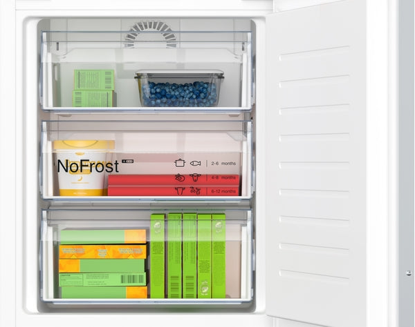 Neff KI7863DD0G N 70, Built-in fridge-freezer with freezer at bottom, 177.2 x 55.8 cm, soft close flat hinge-4