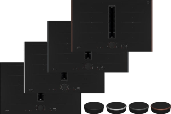 Neff V68YYX4C0 N 90, Induction hob with integrated ventilation system, 80 cm, Flex Design-1