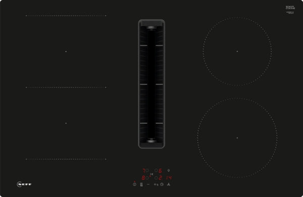 Neff V58NBS1L0 N 50, Induction hob with integrated ventilation system, 80 cm, surface mount without frame-1