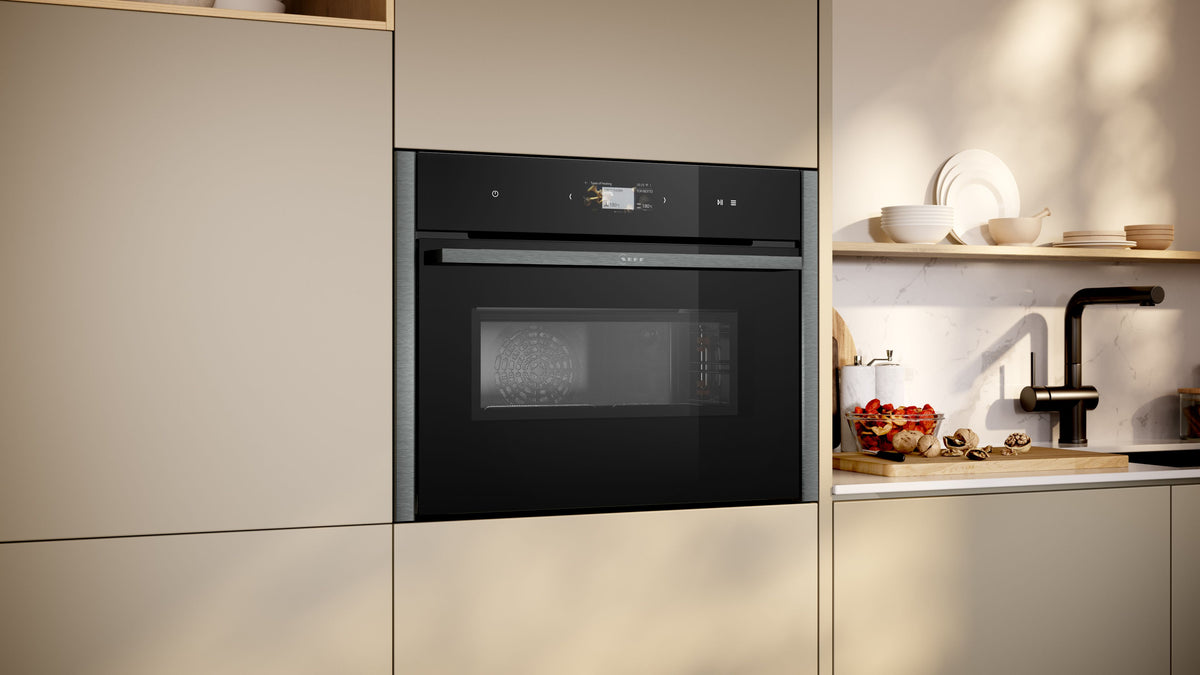 N 90, Built-in compact oven with microwave function, 60 x 45 cm, Graphite-Grey product photo (22449591_C24MS71G0B_PGA5_def.jpg)