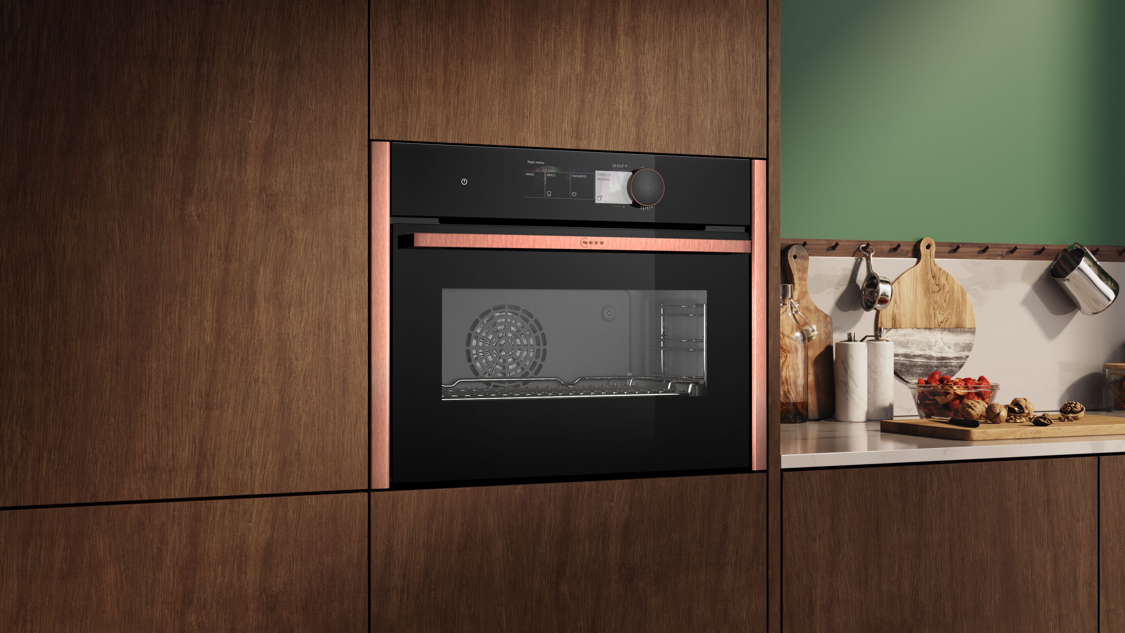 N 90, Built-in compact oven with steam function, 60 x 45 cm, Flex Design product photo (22449636_C29FY5CY0_PGA5_def.jpg)