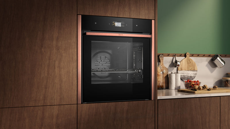 Neff Slide & Hide Single Pyrolytic Ovens with Flex Design- trim, handle and Twist Pad Flex control dial accessories required (four colour options, sold separately) N 90 B69CS7MY0B