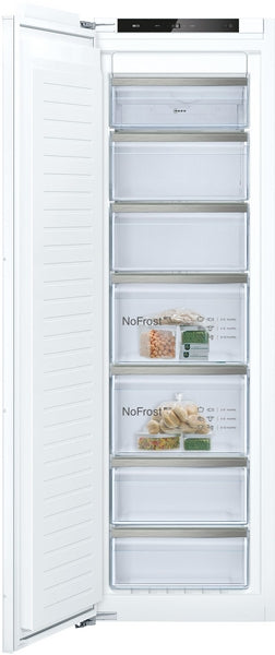 N 50, Built-in freezer, 177.2 x 55.8 cm, flat hinge