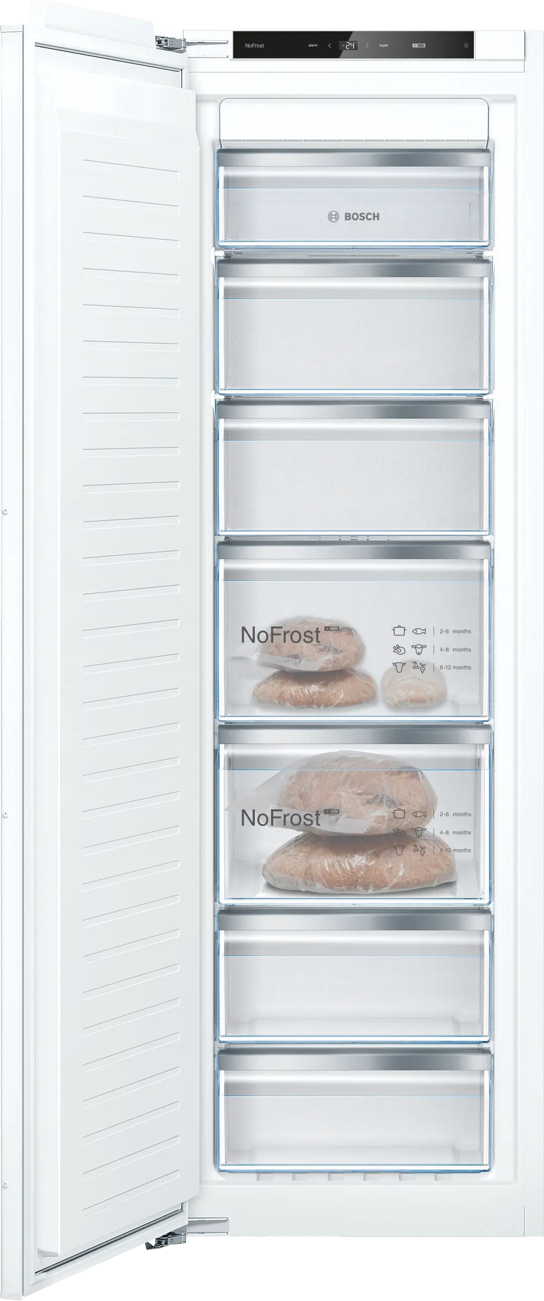 Bosch GIN81VEE0G Series 4 Built in Single door Freezers 177cm Height with Fixed Hinge-5