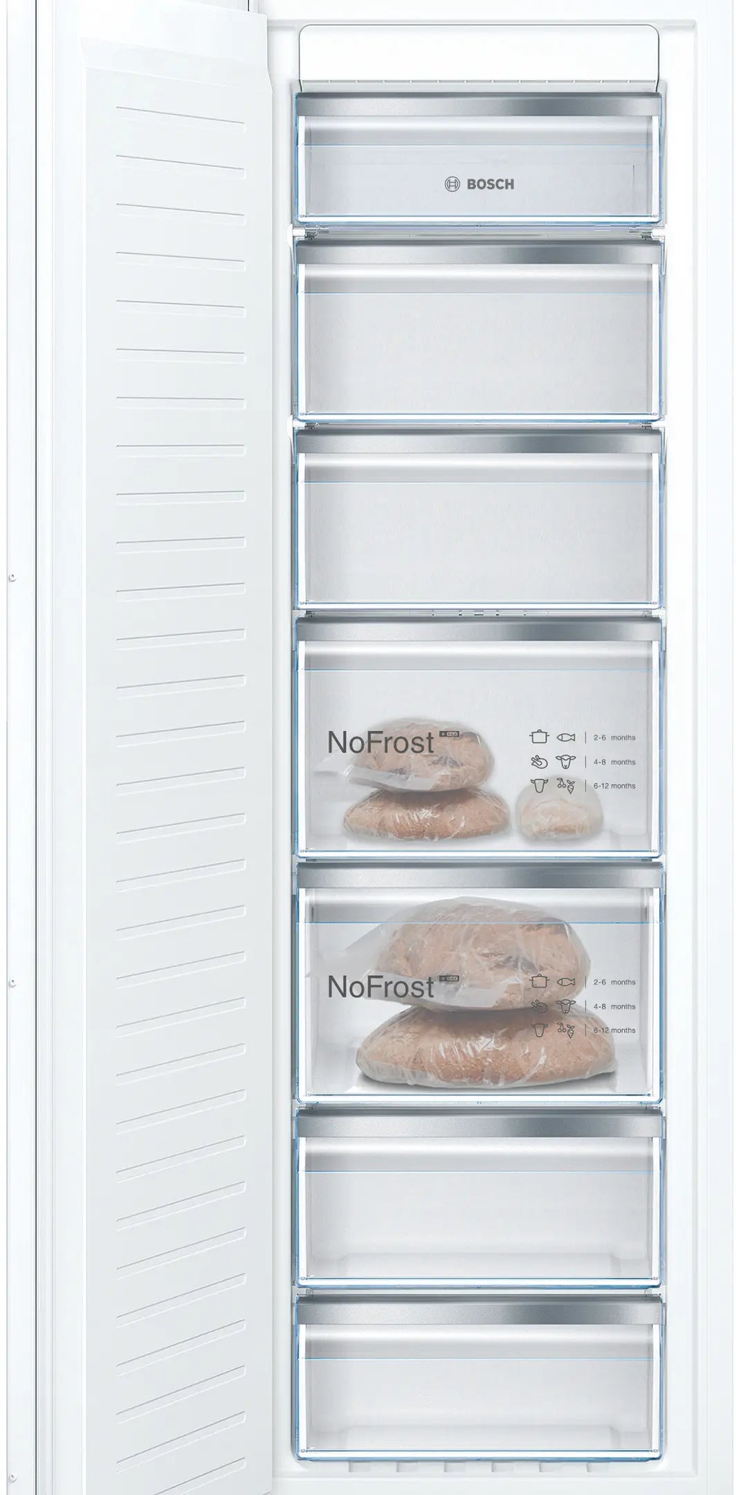 Bosch GIN81VEE0G Series 4 Built in Single door Freezers 177cm Height with Fixed Hinge-1