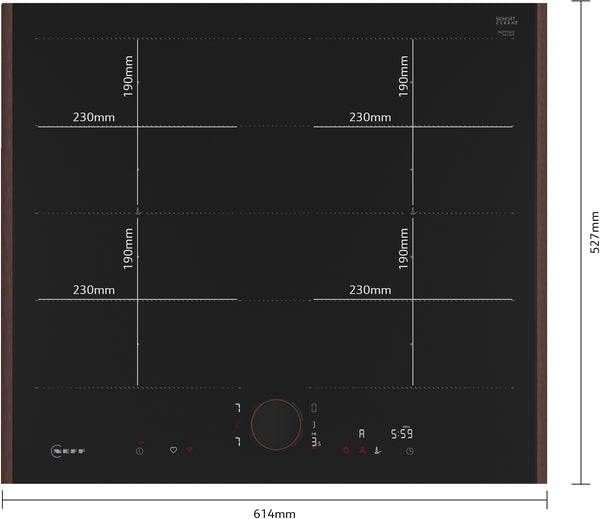 N 90, Induction hob, 60 cm, Flex Design-8