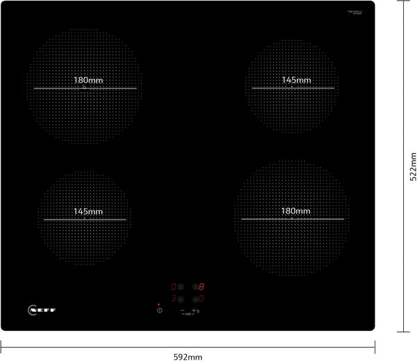 Neff T36CA50X1U N 30, Induction hob, 60 cm, Black,-4