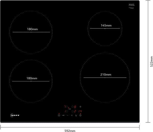 Neff T36FBE1L0G N 30, Induction hob, 60 cm, Black-4
