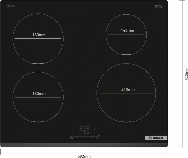 Bosch PIE631BB5E Series 4 Induction hob, 60 cm, surface mount without frame-15