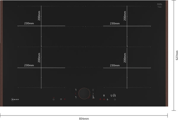 N 90, Induction hob, 80 cm, Flex Design-9