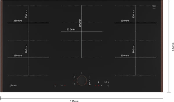 N 90, Induction hob, 90 cm, Flex Design-7