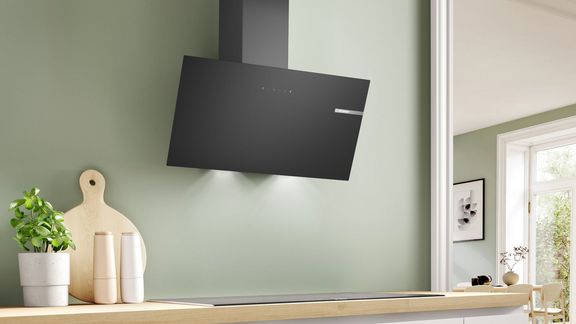 Bosch Angled Glass Chimney Hoods Series 2 DWK85DK60B