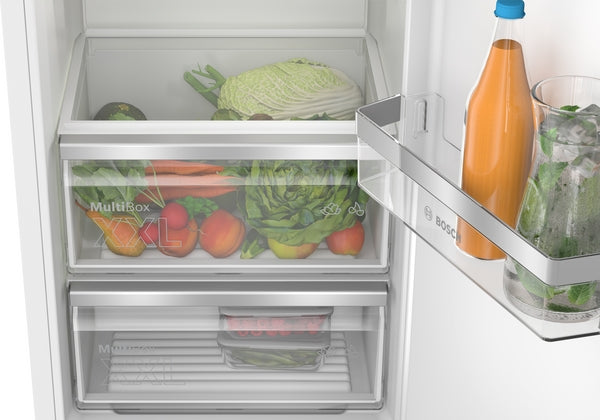 Bosch KIR81VFE0G Series 4, Built-in fridge, 177.2 x 54.1 cm, flat hinge