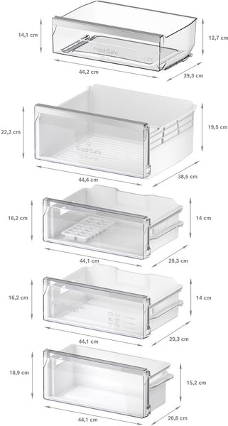 Neff KI7962FD0G N 50, Built-in fridge-freezer with freezer at bottom, 193.5 x 55.8 cm, flat hinge-13