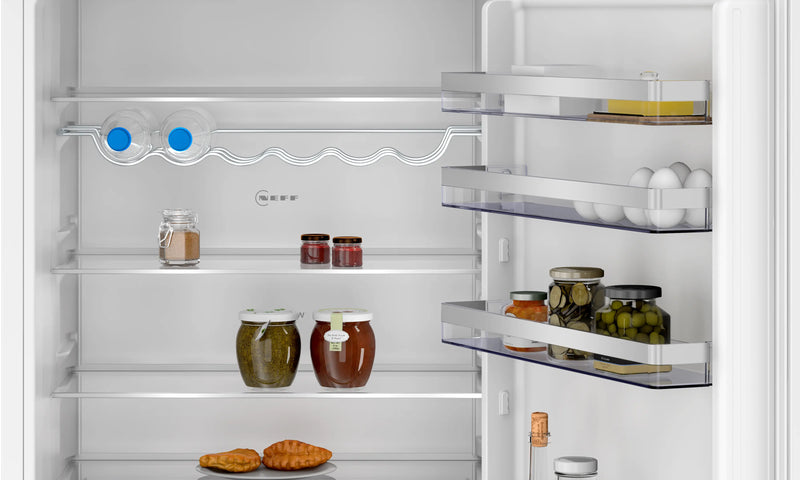 N 50, Built-in fridge-freezer with freezer at bottom, 193.5 x 69.1 cm, sliding hinge-2