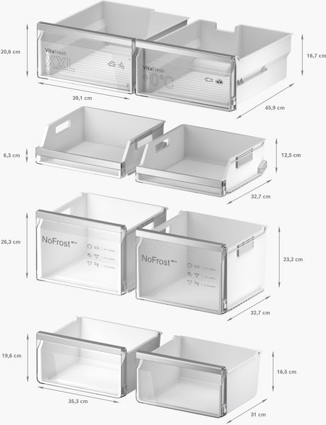 Series 6 American style, multi door fridge freezers-10