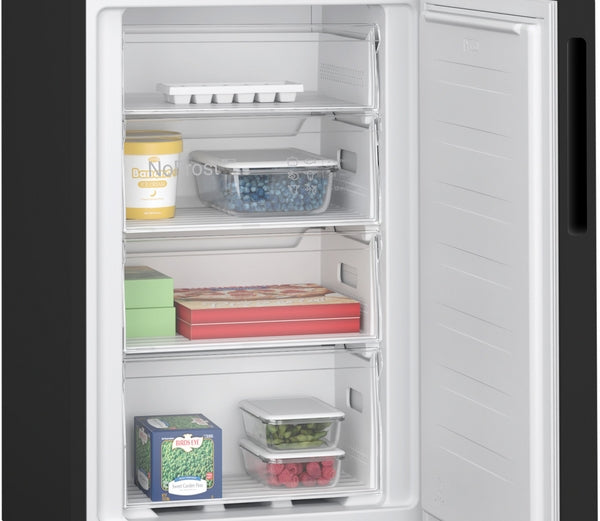 Bosch KGN27NBEAG Series 2, Free-standing fridge-freezer with freezer at bottom, 182.4 x 55 cm, Black-2