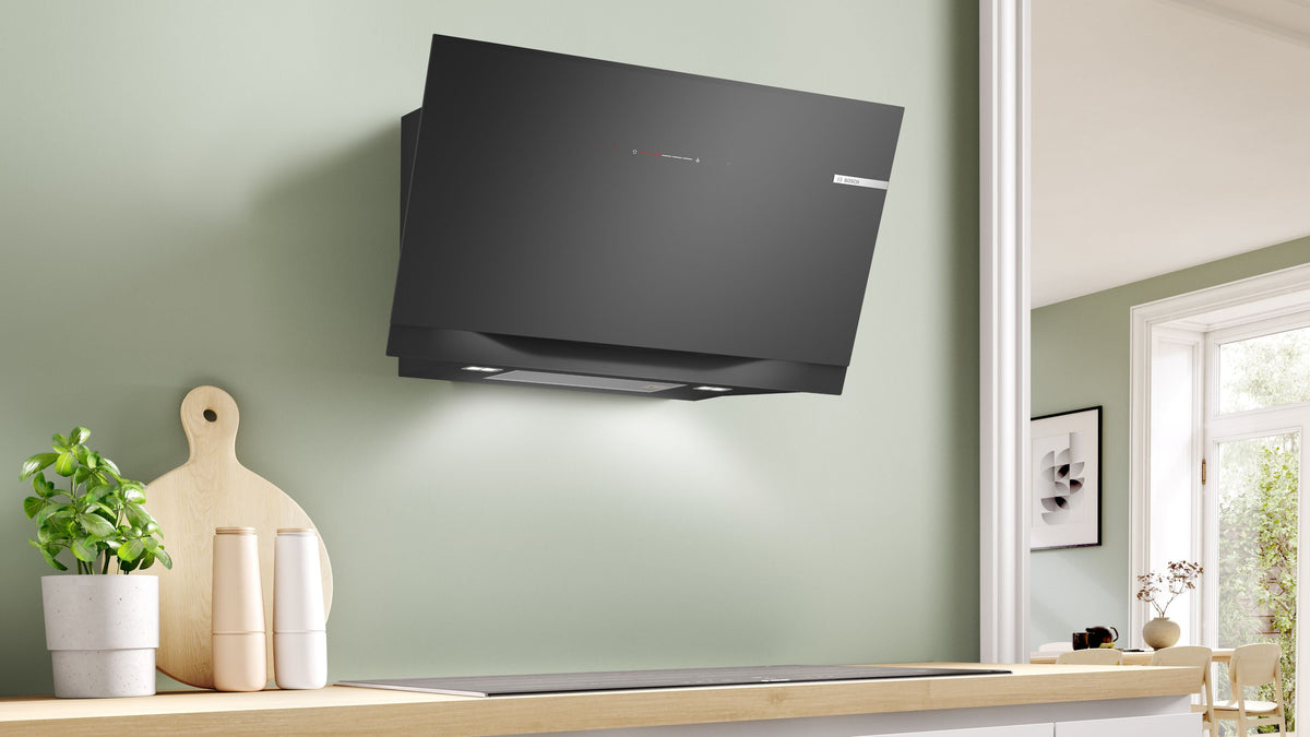 Bosch Angled Glass Chimney Hoods Series 8 DWK91LT60B
