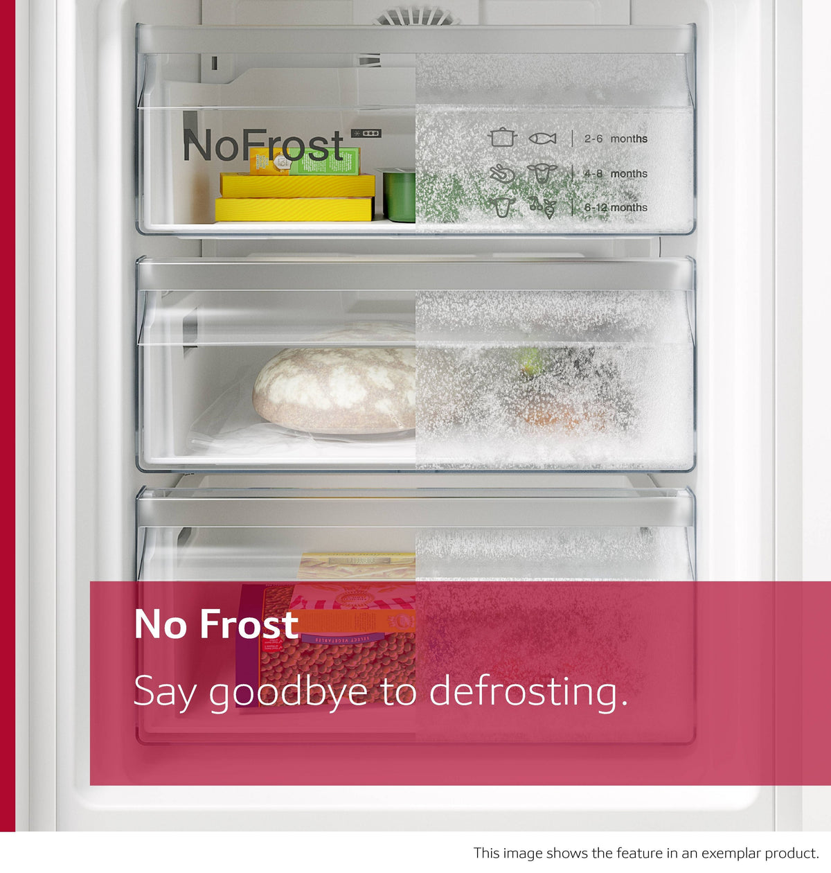 Neff Bottom Freezers - NoFrost (193.5cm Height x 54cm width, XL) N 30 KI7961SE0