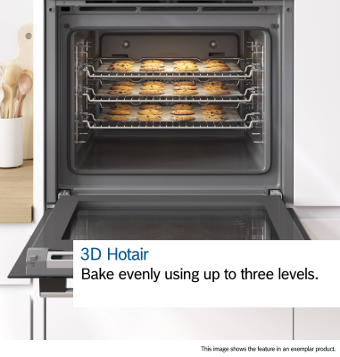 Bosch HQA574BS3B Series 4, Built-in oven with added steam function, 60 x 60 cm, Stainless steel-7