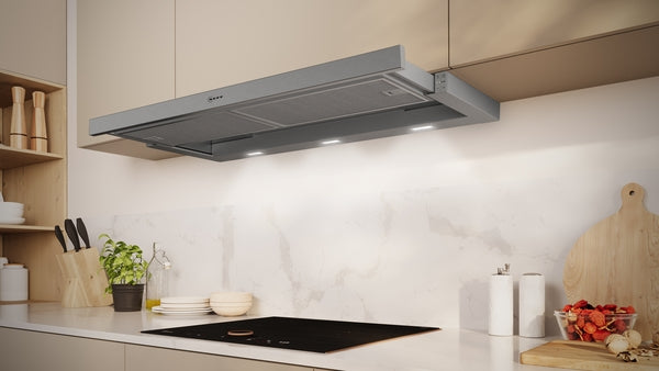 Neff N 50, Telescopic cooker hood, 90 cm, Silver metallic-6