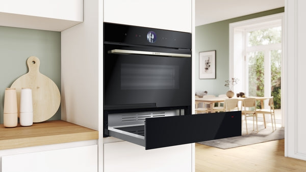 Bosch BIC7101B1B Series 8, Built-in warming drawer, 60 x 14 cm, Black-3