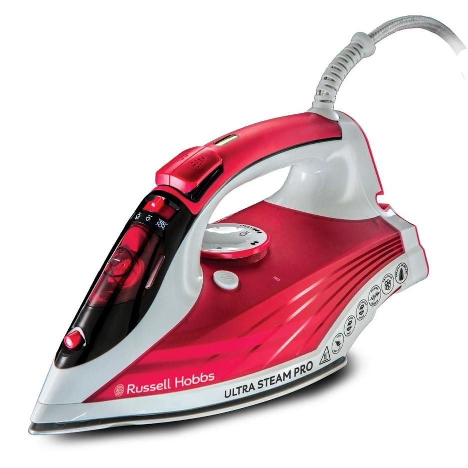 Russell Hobbs 23990 2600W Ultra Steam Pro Iron - Red