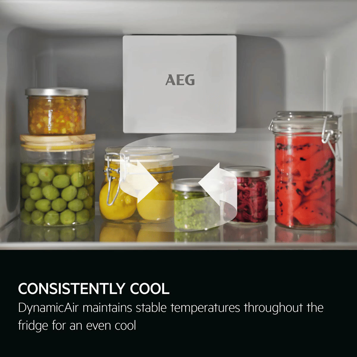 AEG 6000 TwinTech OSC6T185ES Integrated 50/50 Fridge Freezer - Sliding Hinge