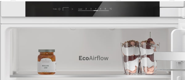 Series 4, Built-in fridge-freezer with freezer at bottom, 177.2 x 54.1 cm, sliding hinge-5